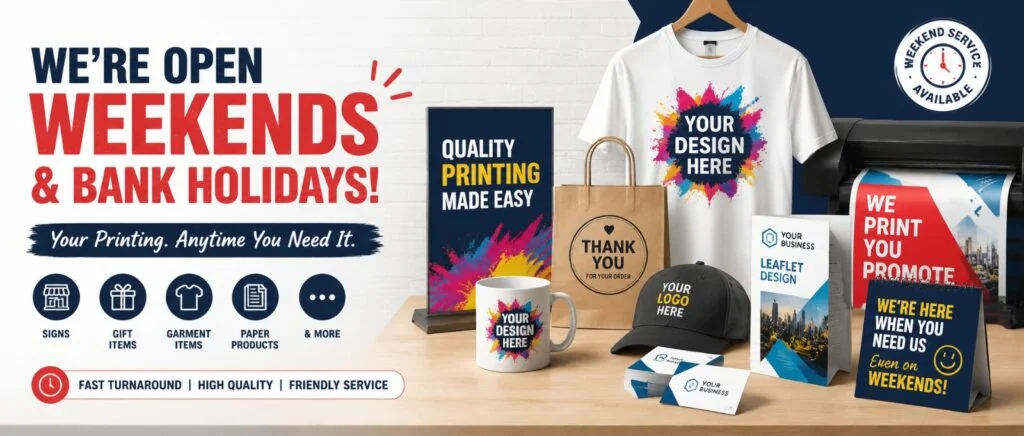 Weekend Printing Service Grimsby